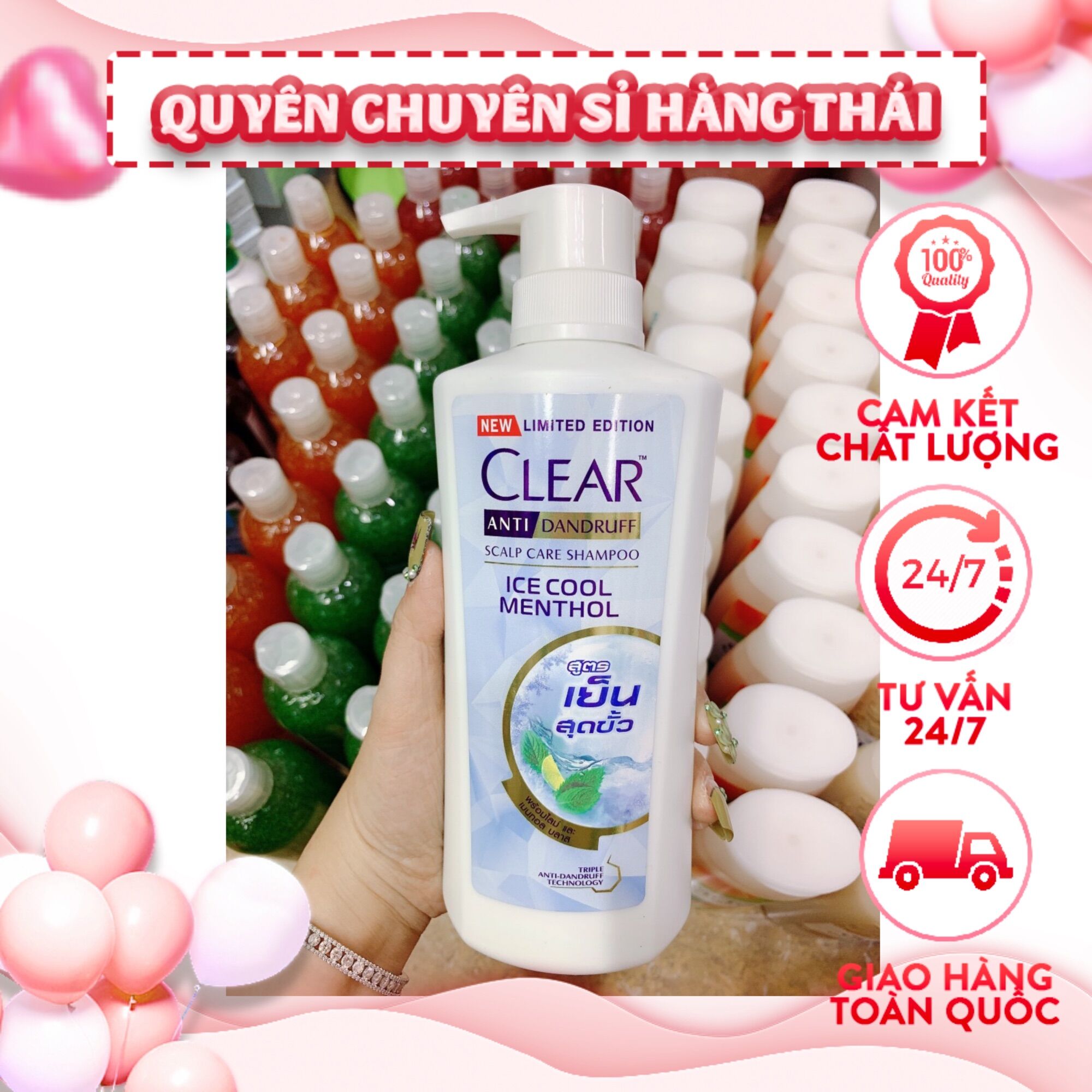 Dầu gội Clear 450ml thái lan