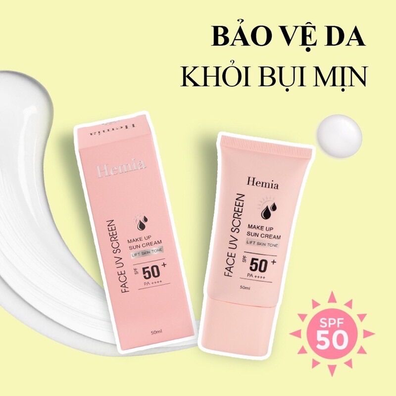 Kem chống nắng Hemia dành cho mặt Hemia MaKe Up Sun Cream