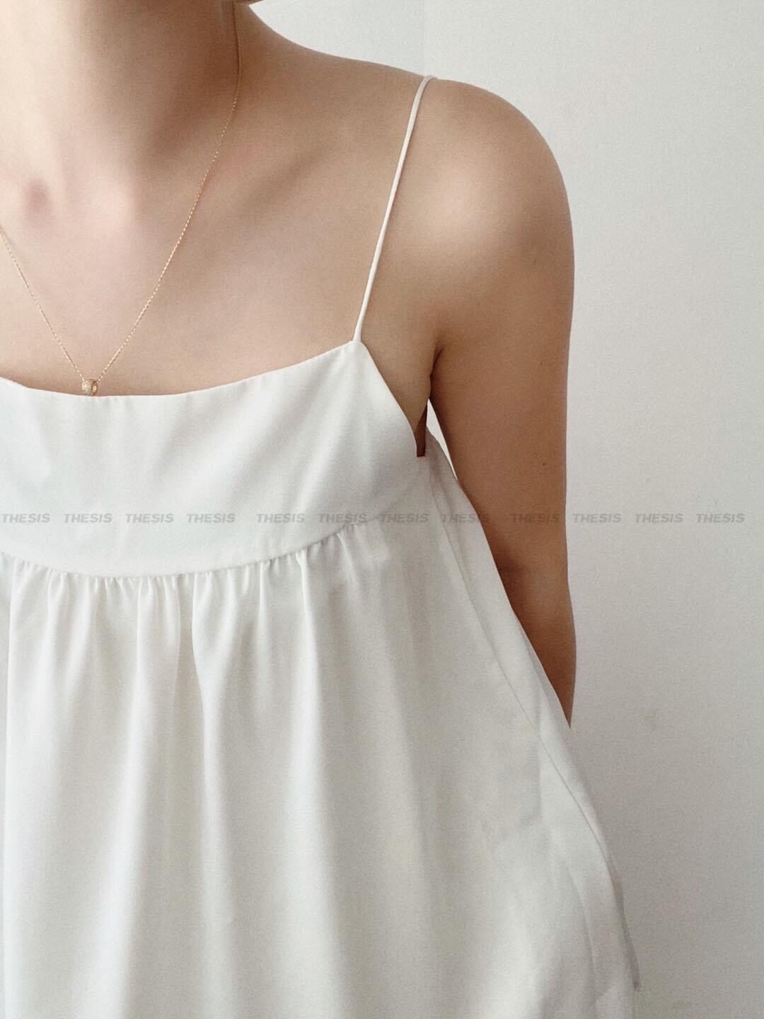 Sét đùi 2 dây dáng babydoll, bộ ngủ nữ