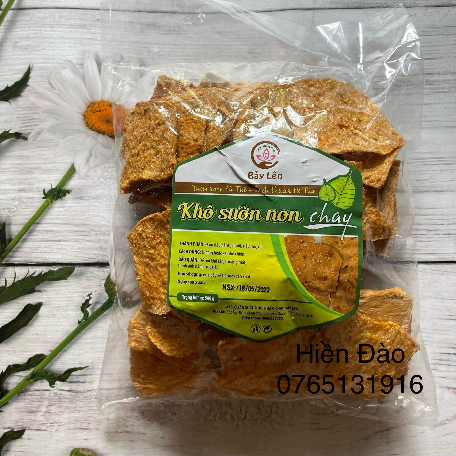 Khô sườn non chay bảy lên 500 gr