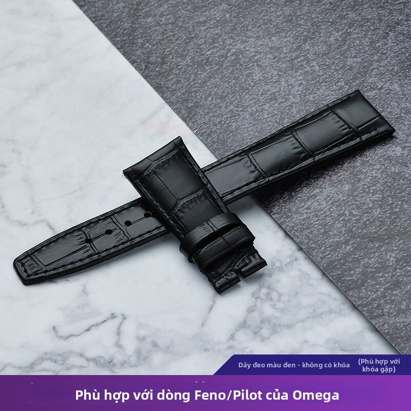 Dây Đeo Đồng Hồ Da Thật IWC Original Pilots Watch Portofino Extended Dài Hơn Phụ Kiện Đồng Hồ Cao Cấ