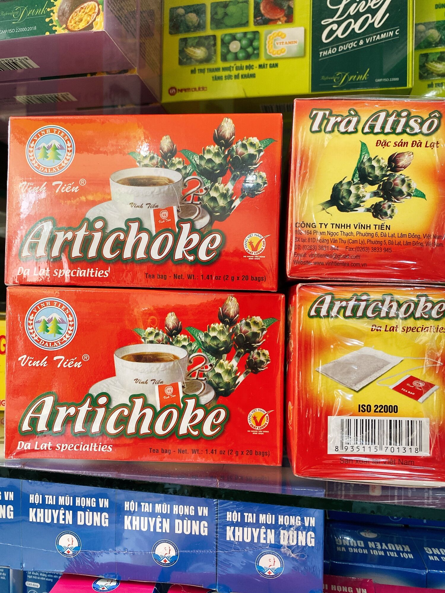 Trà Atisô Vĩnh Tiến , trà ASTISO , Artichoke .
