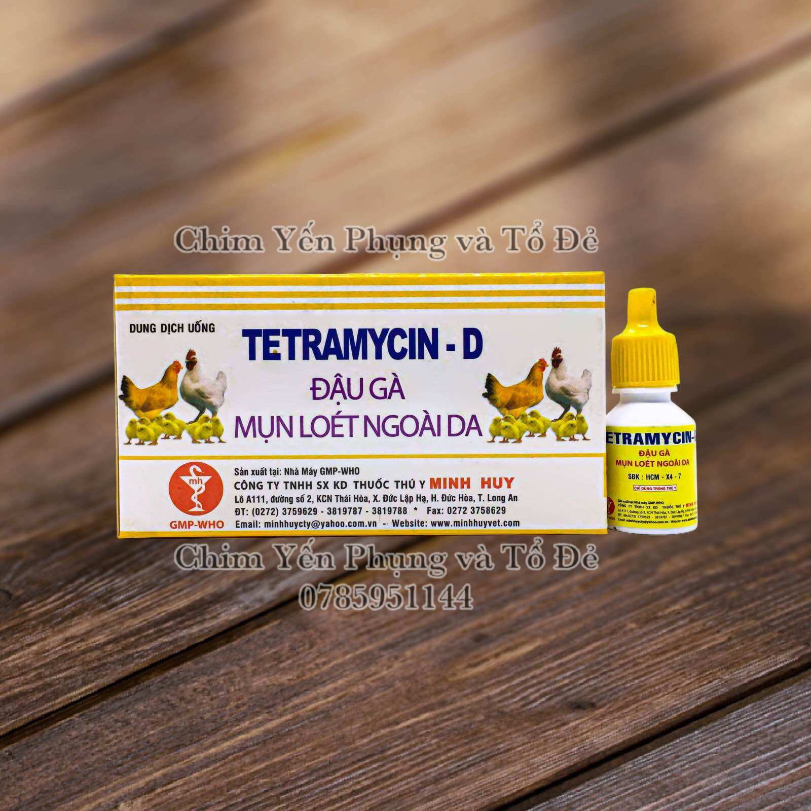 1 lọ TETRAMYCIN - D chuyên tri đậu gà, mụn ngoài da.