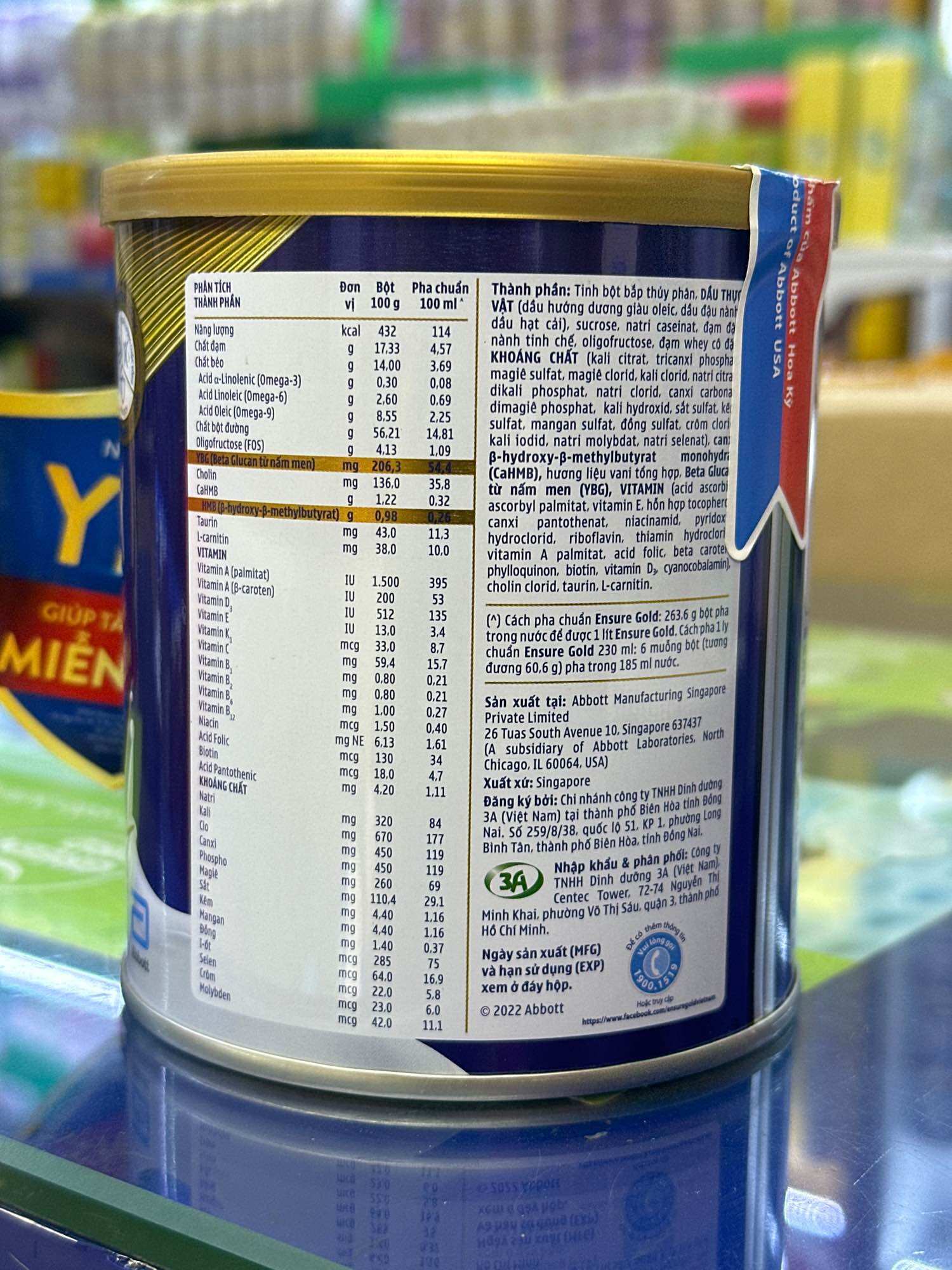 SỮA BỘT ENSURE GOLD 380g