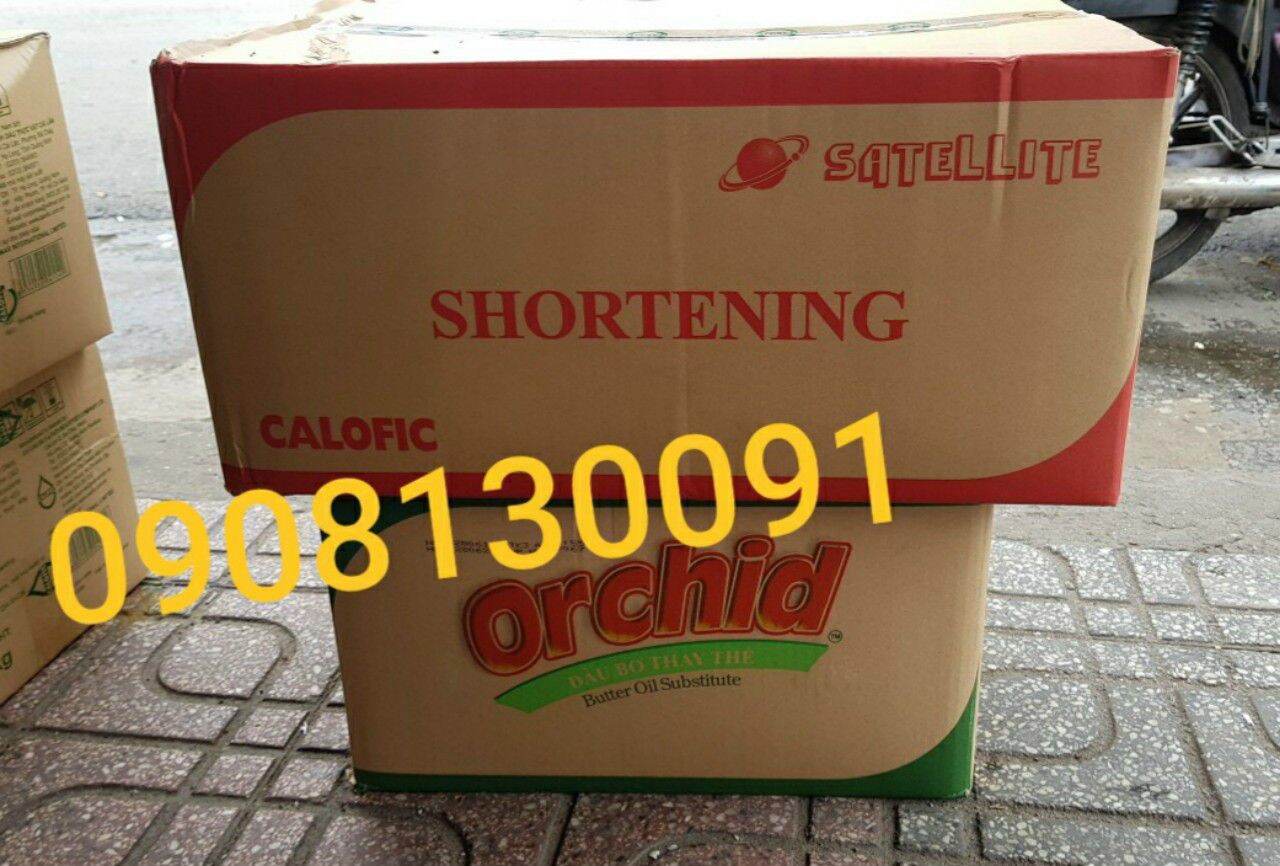 Mỡ trưù - shortening cái lân hộp 1kg