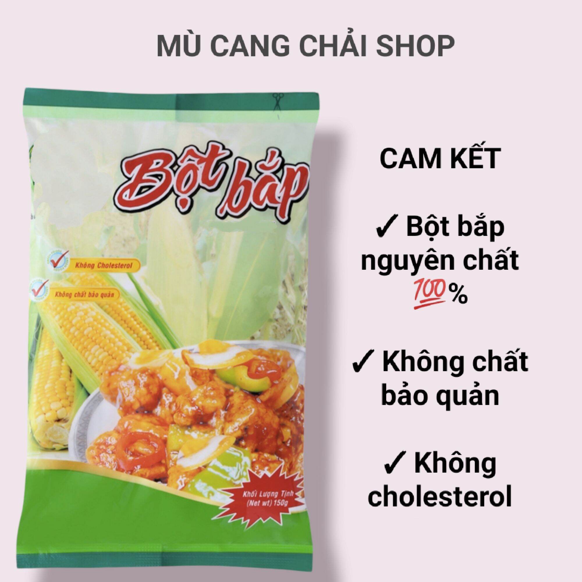 Bột bắp, bột ngô 150g làm bánh, nấu chè, súp