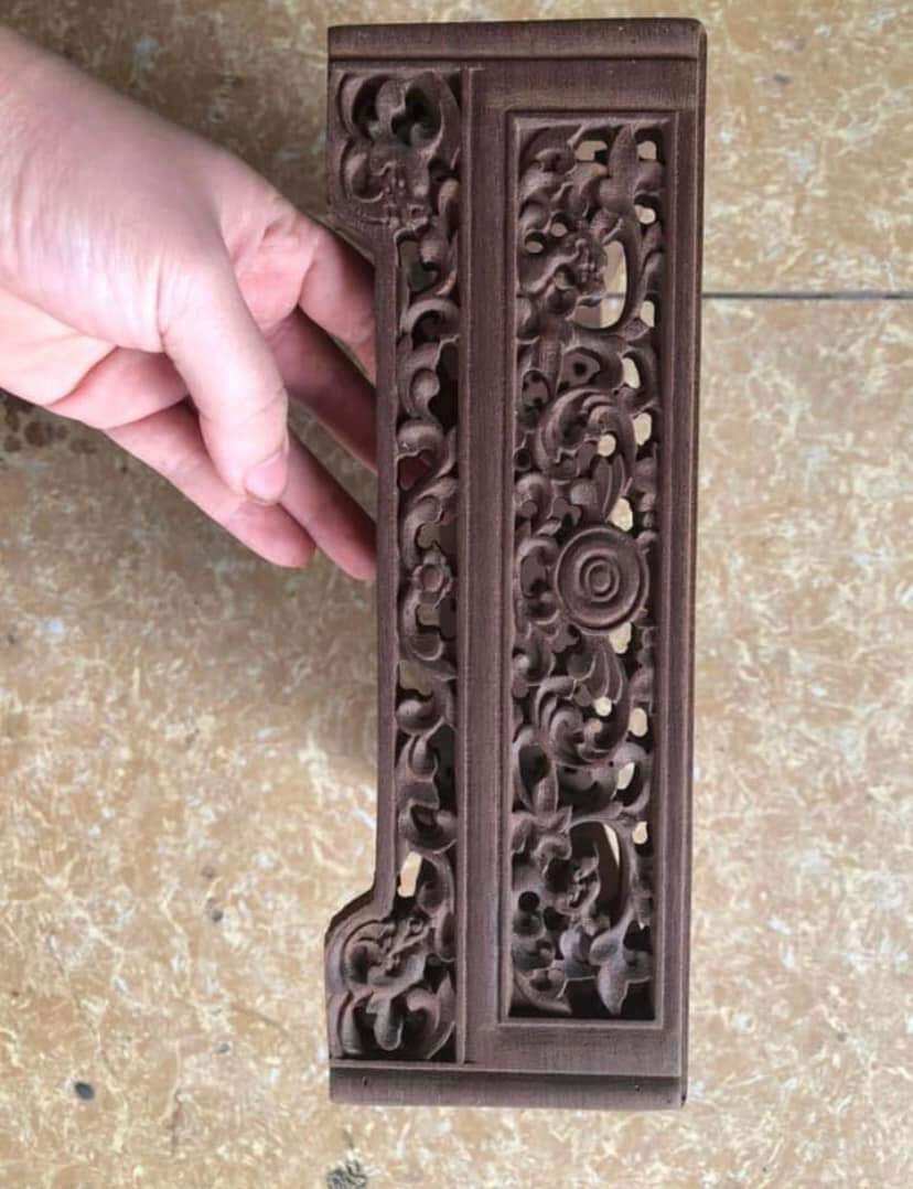 Khay trà gỗ gụ 35x22cm