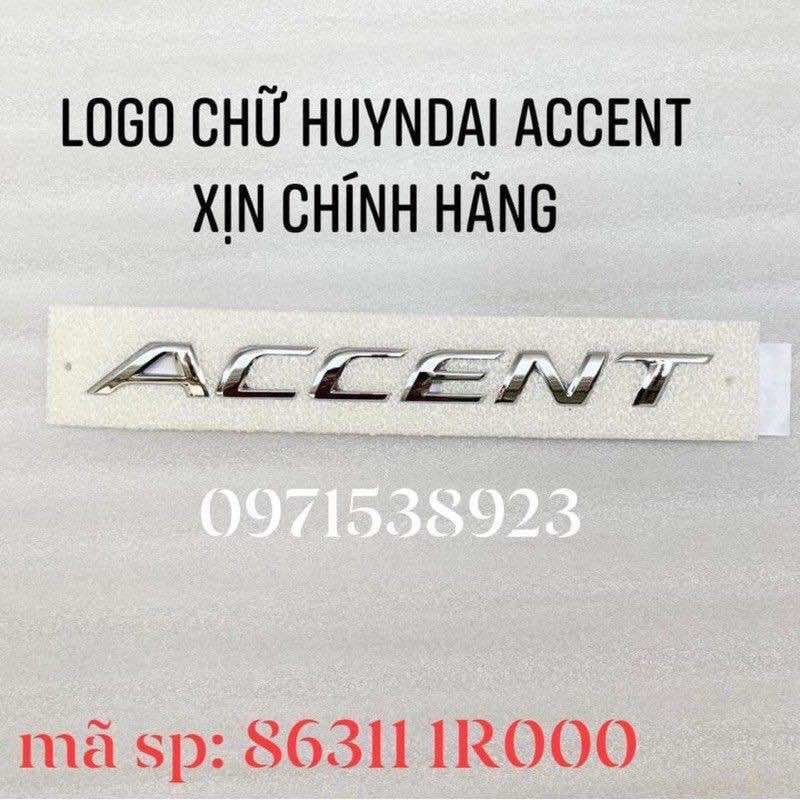 Logo chữ huyndai accent xịn chính hãng mã 863111R000