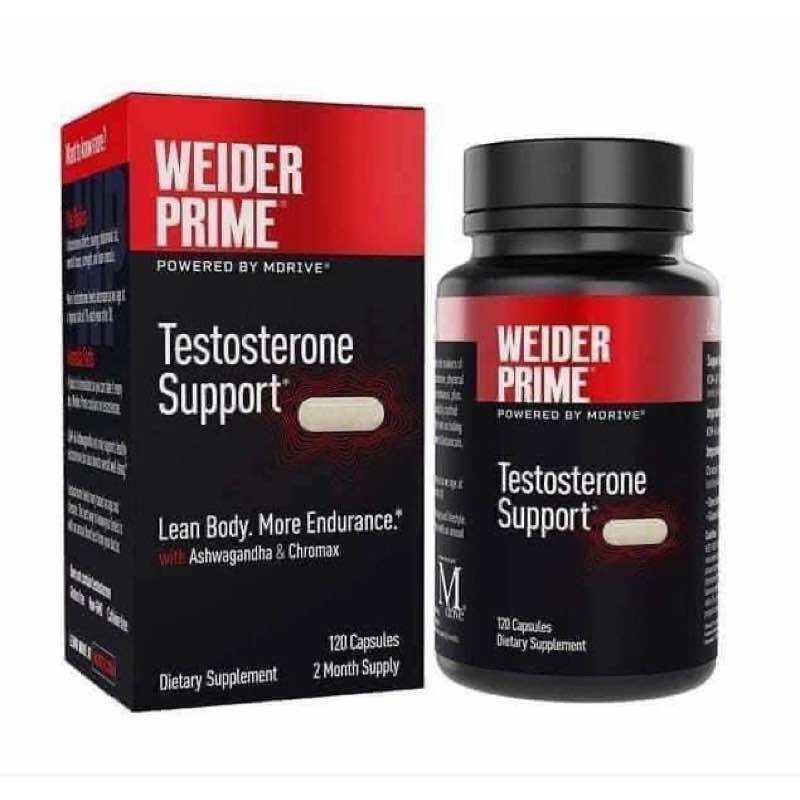 Viên uống Weider Prime Testosterone support For Men 120 viên của Mỹ( đủ Bill )