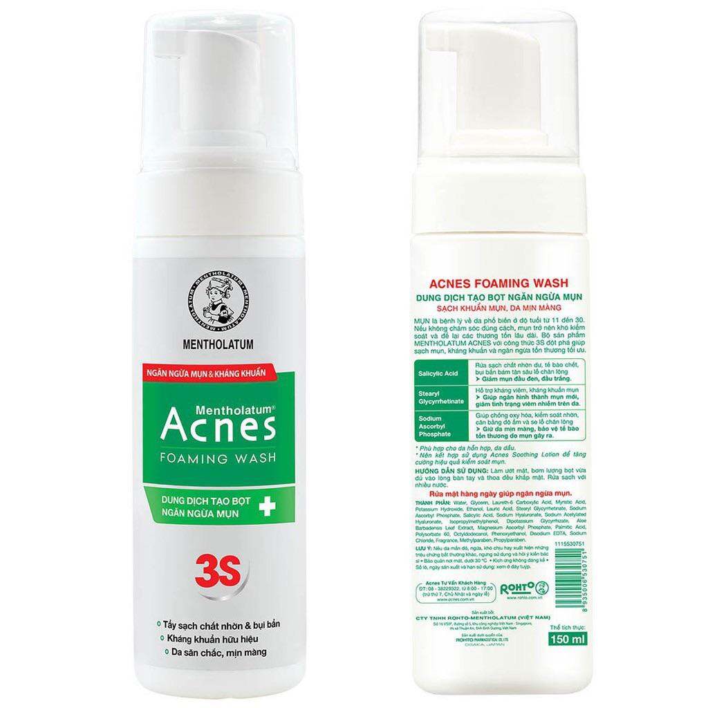 Sữa Rửa Mặt Acnes Bọt Ngăn Ngừa Mụn 150ml