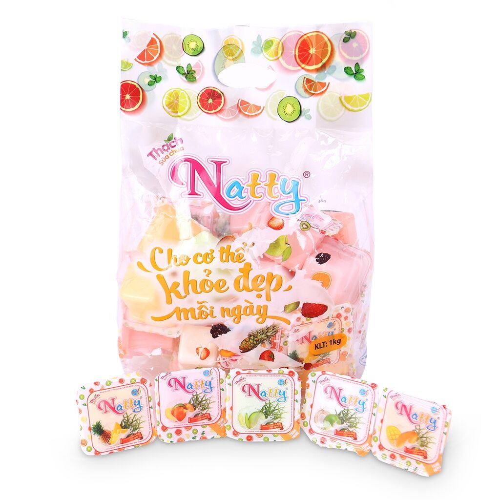 Thạch sữa chua natty gói 432g
