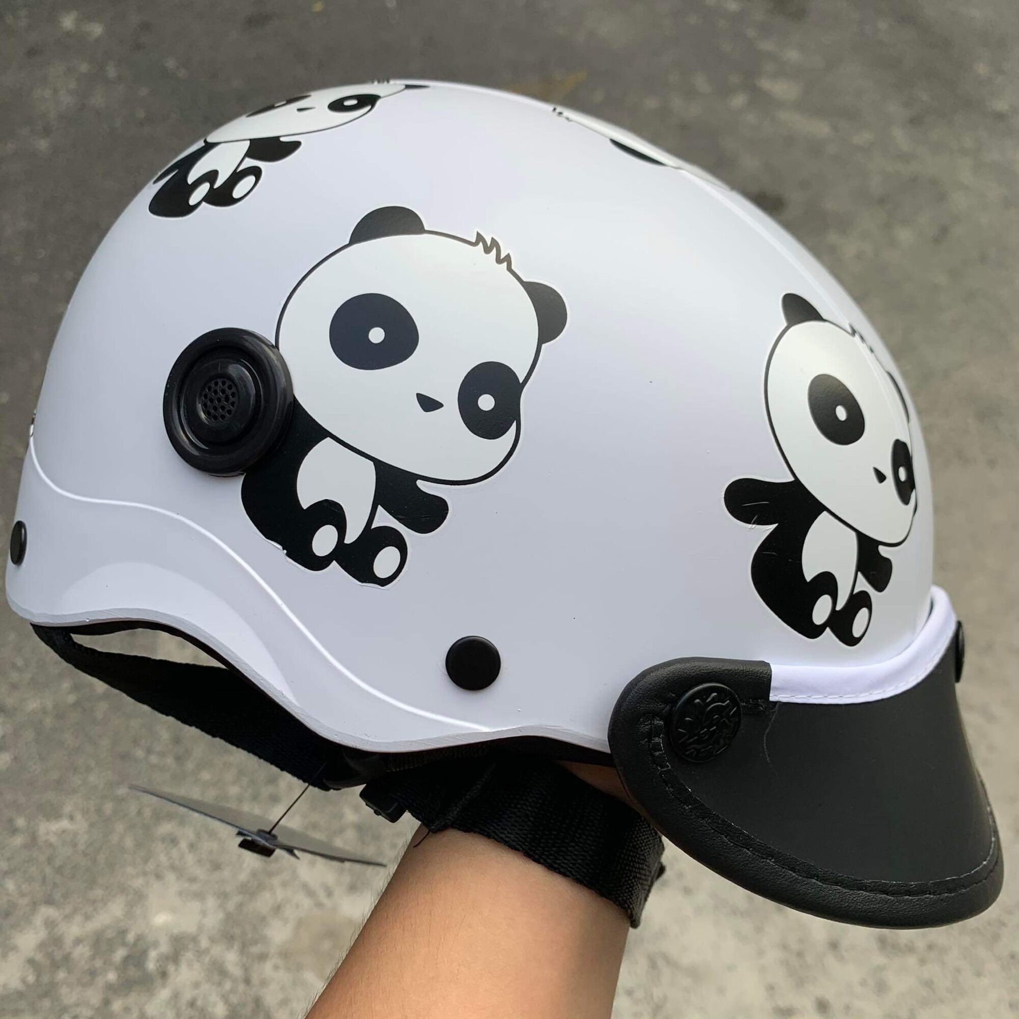 Mẫu Mới nón bảo hiểm Sơn hình gấu trúc 🔥🔥🔥