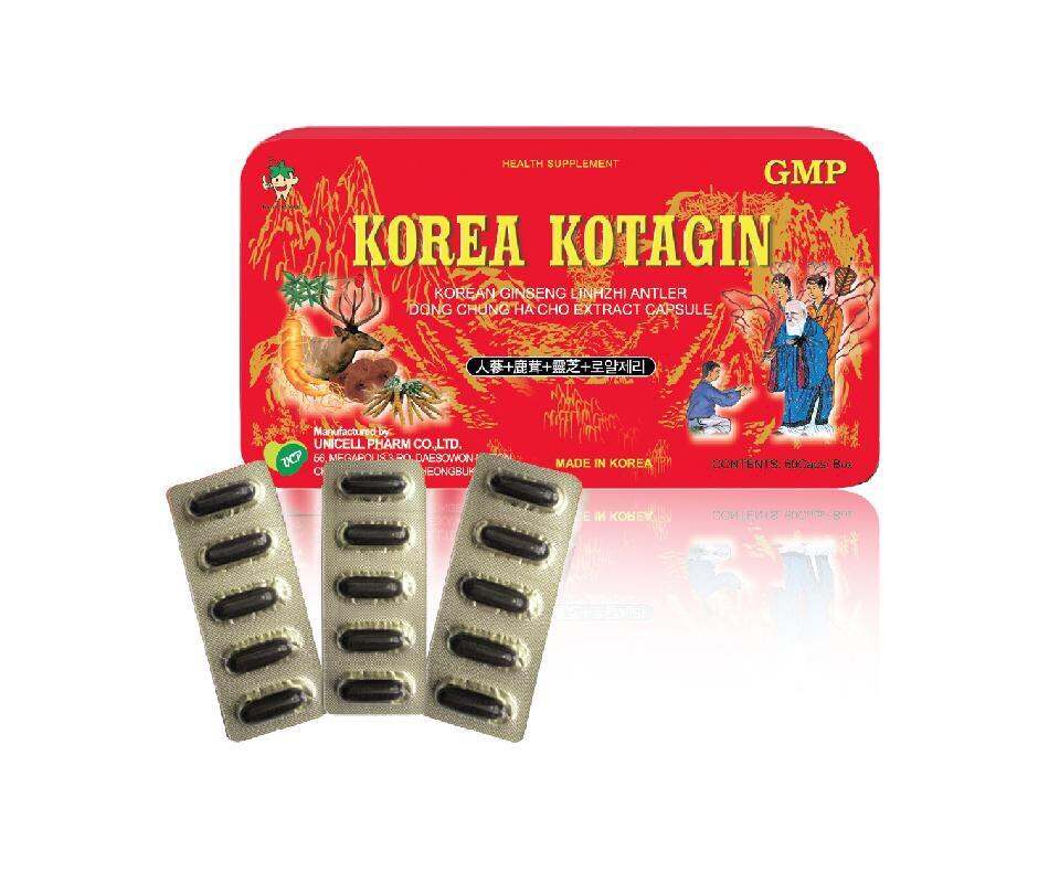 Viên sâm nhung Hàn Quốc Korea Kotagin - hop 120vviên đạm sâm tổng hợp cao cấp Hàn Quốc