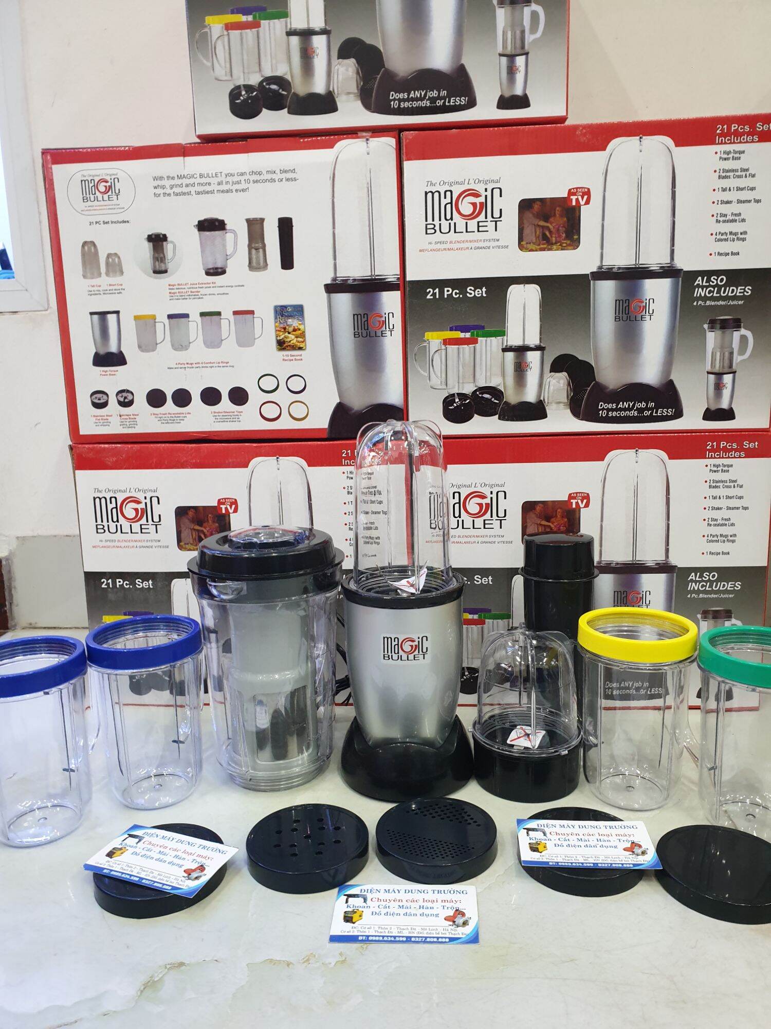 MÁY SAY SINH TỐ ĐA NĂNG MAGIC BULLET  21 PC . Set