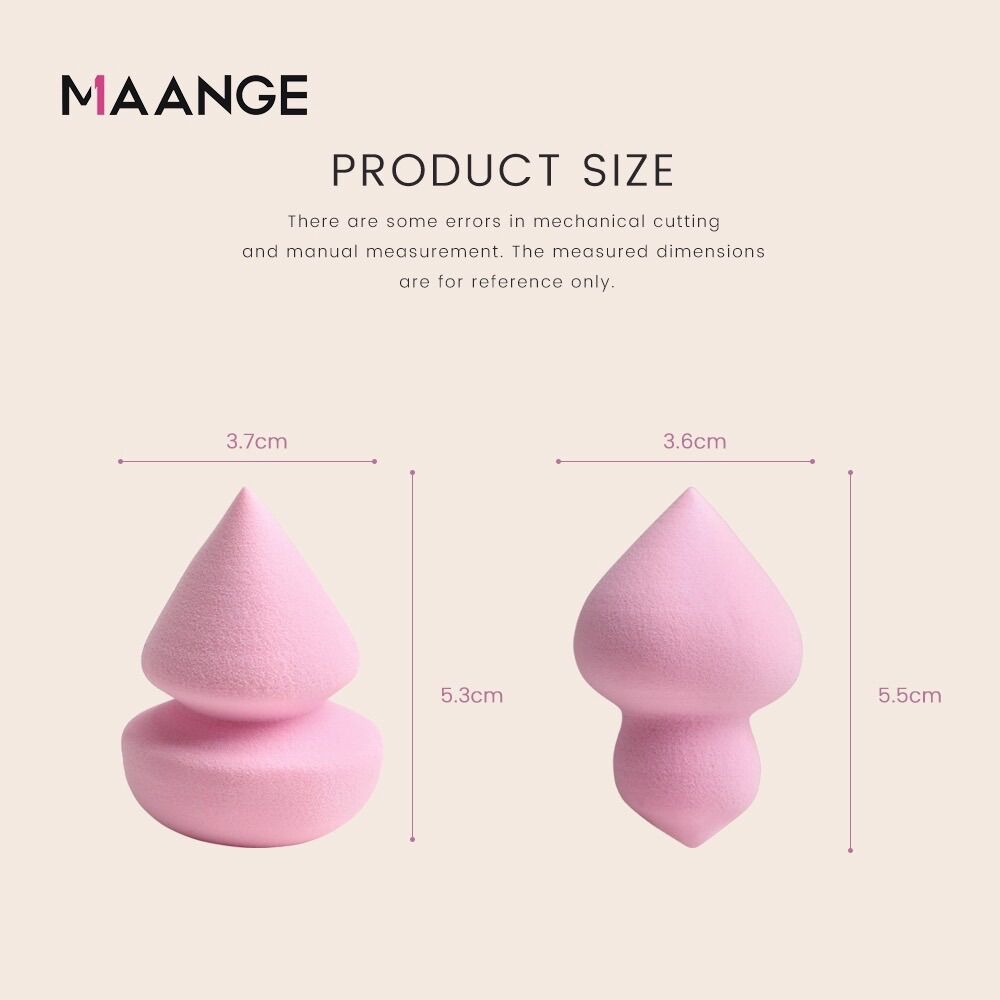 Bông Mút Tán Kem Nền Maange Hồng