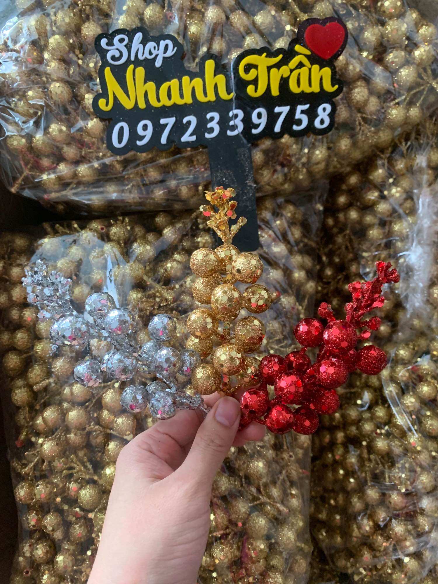Sỉ 100 chùm sung trang trí tết, tháp bánh, tháp nước ngọt