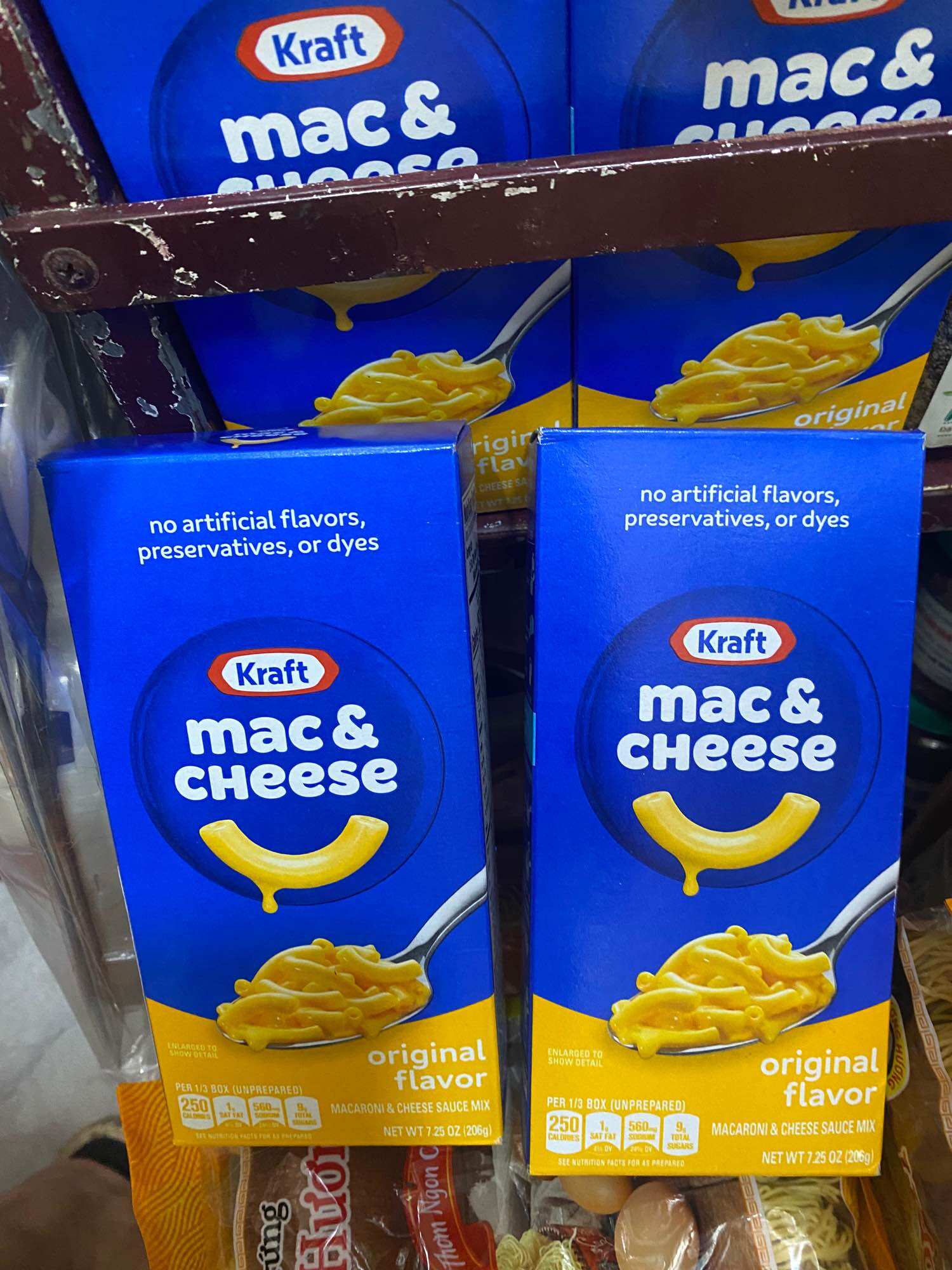Nui phô mai Kraft mac & cheese mẫu mới