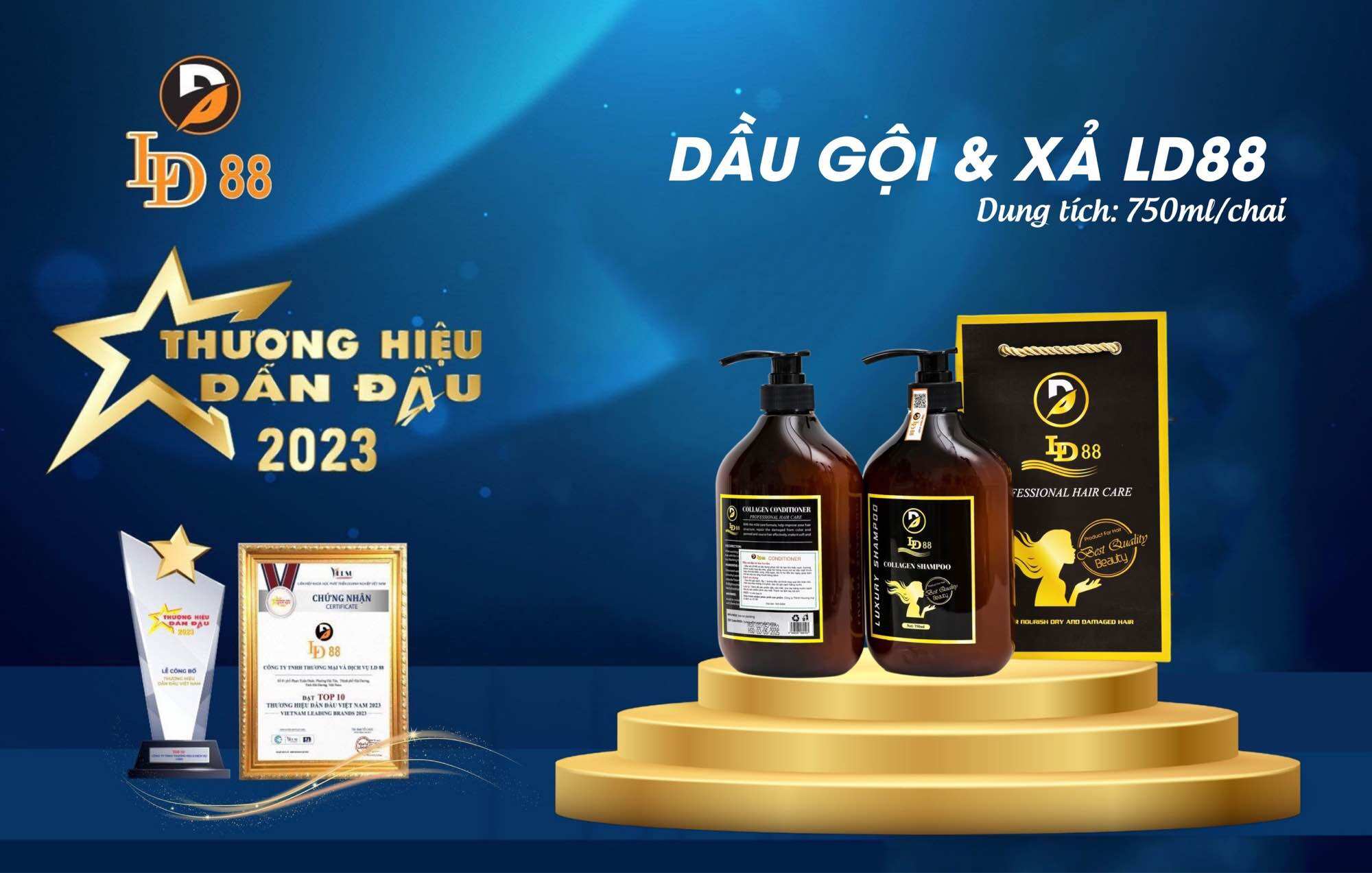 Dầu cặp gội và xả ld88 đẳng cấp vượt trội, phục hồi tóc