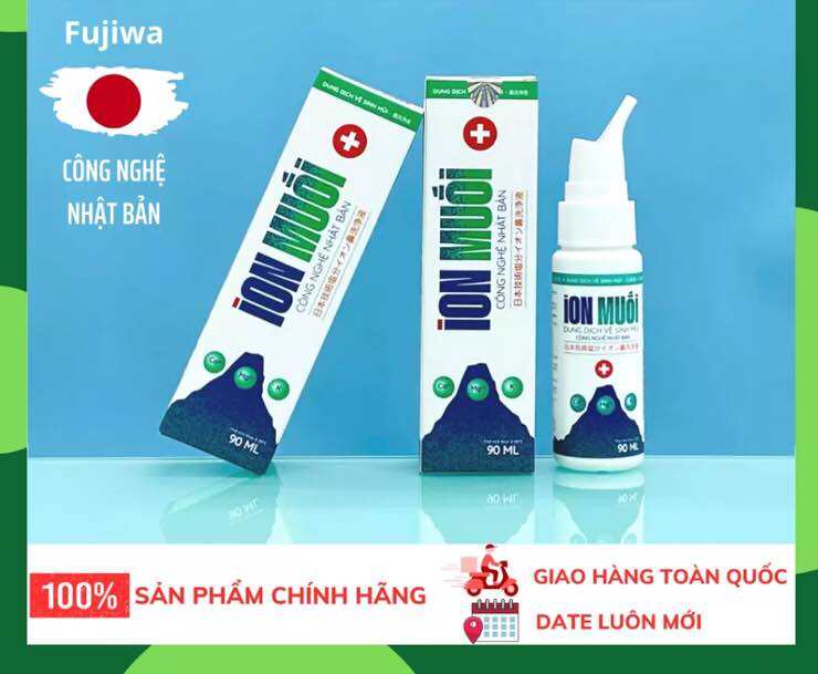 XỊT MŨI ION MUỐI FUJIWA CÔNG NGHỆ NHẬT BẢN chai 90ml