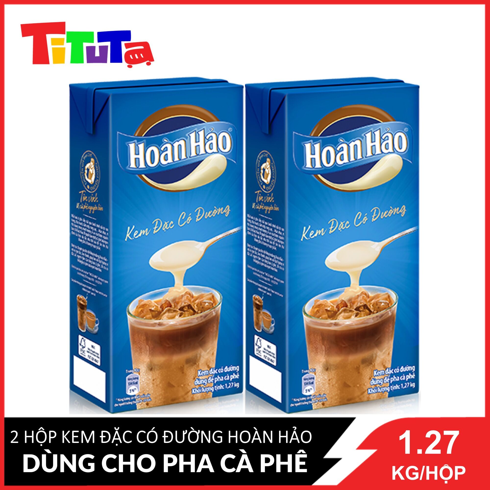 Combo 2 kem đặc có đường hoàn hảo hộp 1,27 kg x2