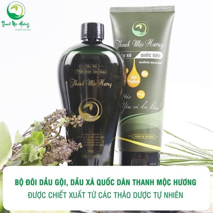 (chính hãng-2 chai tặng khăn) 1 chai dầu xã tóc-dầu gội dân gian thanh mộc