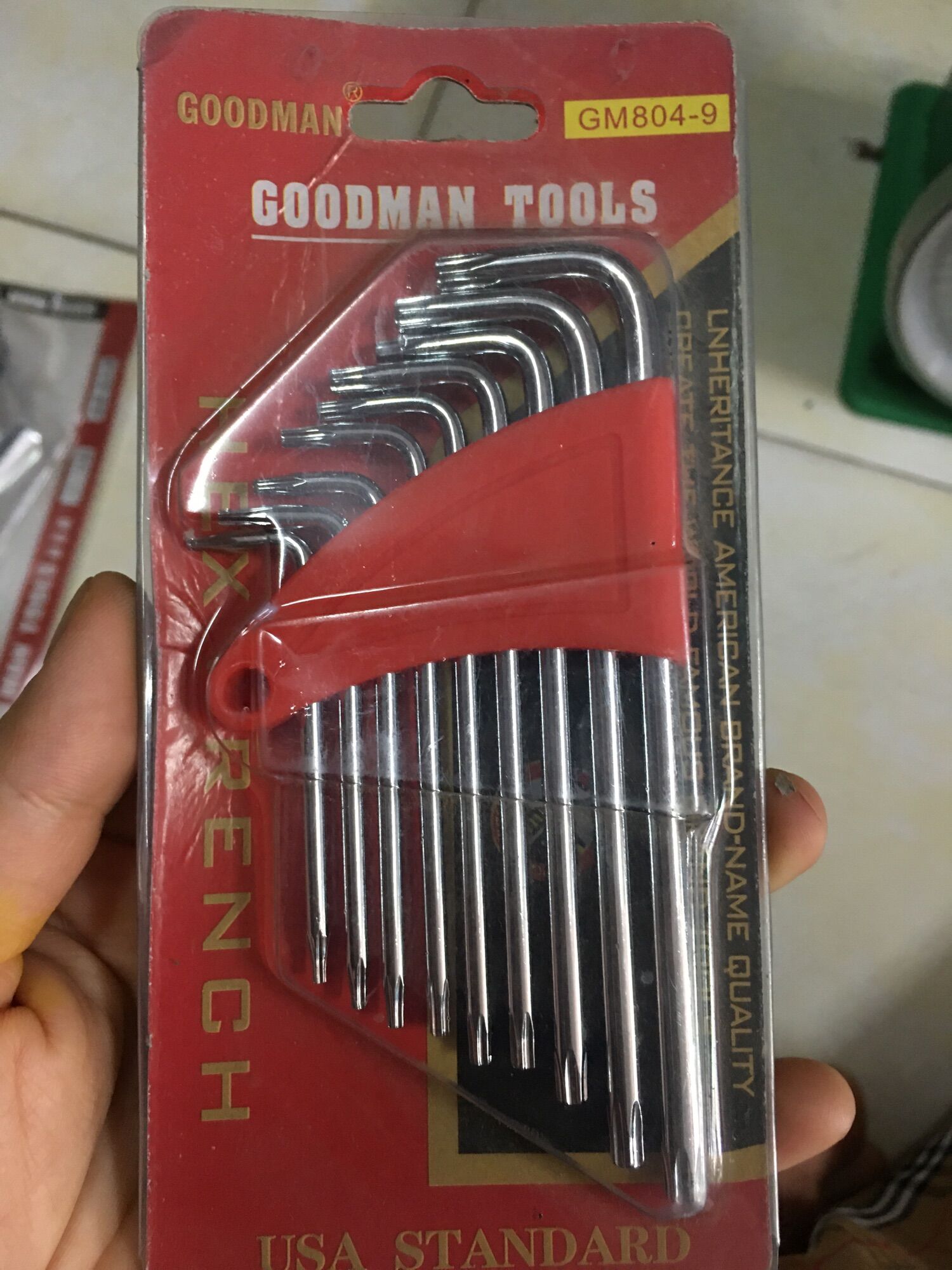 Bộ lục giác hoa thị mini Goodman Tools chính hãng