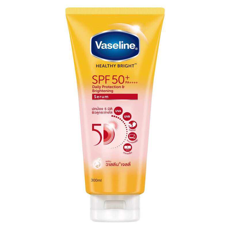 Sữa dưỡng thể vaseline 50x 300ml dưỡng trắng, chống nắng spf 50+++