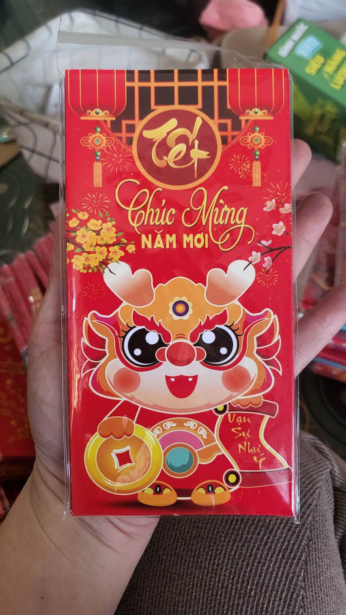 combo 10 bao lì xì màu ngẩu nhiên