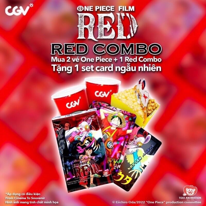 Pack card one piece film red cgv