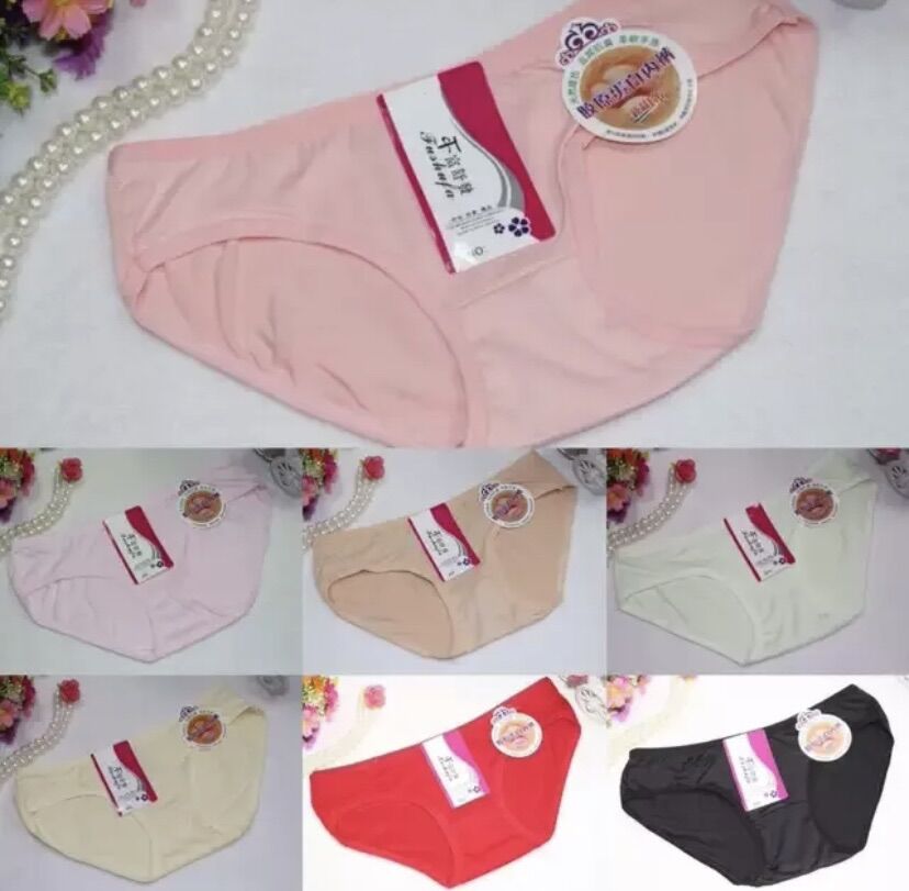 Sét 10 quần lót bé gái, quần chíp cotton trơn size 25-42kg