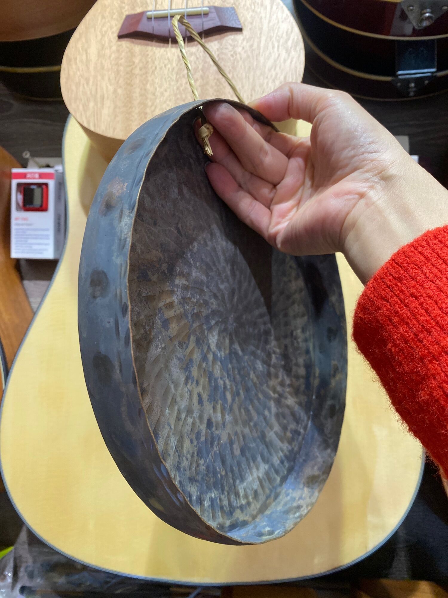 Thanh la đồng màu đen size 25cm