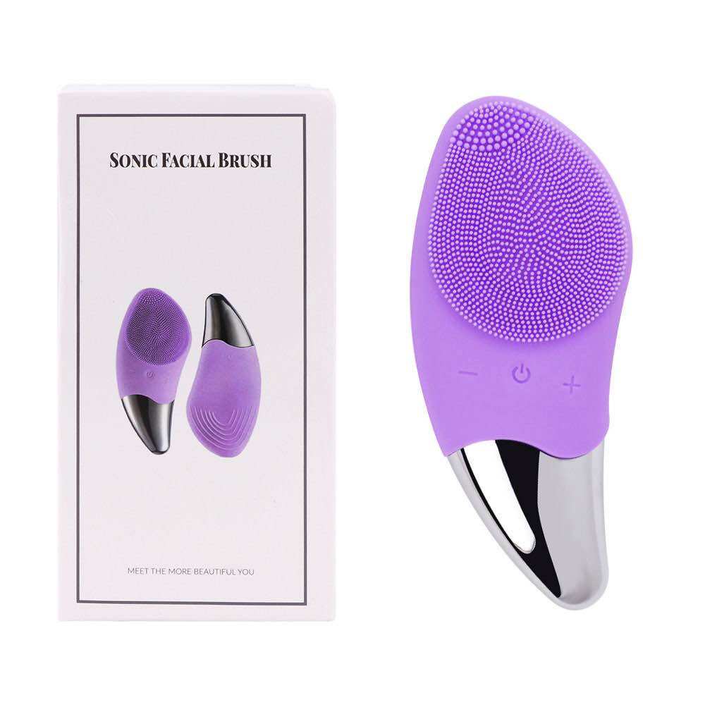 Máy Rửa Mặt dài Máy massage SONIC CLEANSER rửa mặt cầm tay Silicon - Tẩy Tế Bào Chết-máy mát xa mặt ion, máy rửa mặt và massage, máy massage mặt, máy massage mặt mini，Làm Sạch Sâu