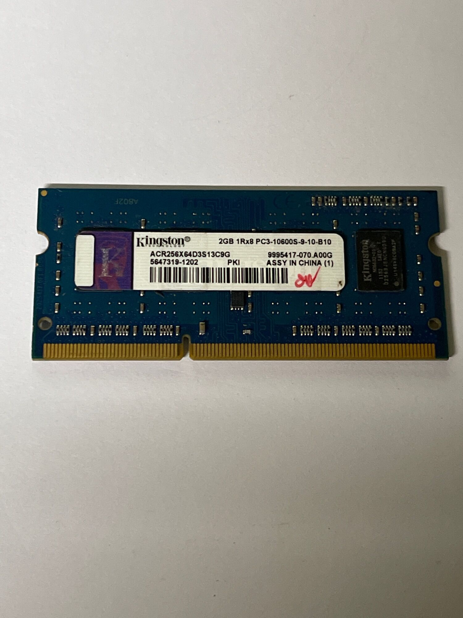 RAM Laptop 2Gb DDR3 cũ tháo máy Bus 10600S