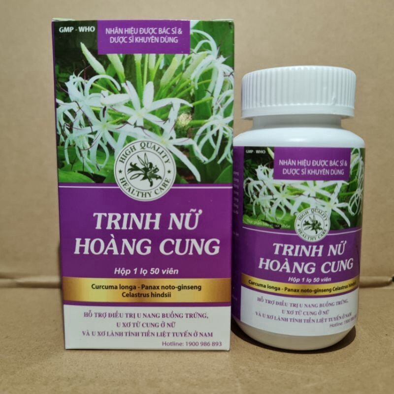 Trinh Nữ Hoàng Cung Hỗ trợ u xơ tử cung, u nang buồng trứng, u xơ tuyến tiền liệt lọ 50viên