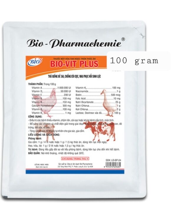 Bio vit plus gói qui cách 100 gram thú đẻ sai, phục hồi
