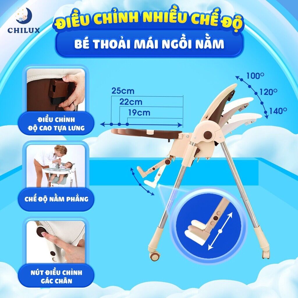 Ghế ăn dặm chilux