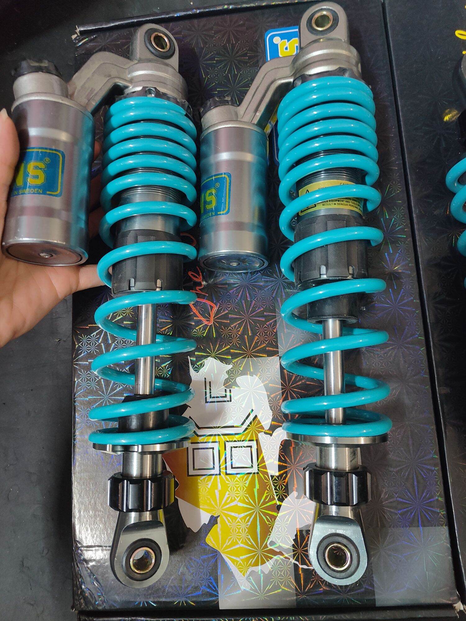 Phuộc Nitron Ohlins bình dầu lắp Sirius Jupiter Taurus Cub 78 Max Dr Wave Rs Win Charly Axelo Caphe Future Blade Suviva...