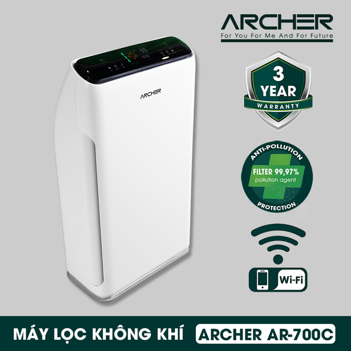MÁY LỌC KHÔNG KHÍ AR-700C - ARCHER - Thương Hiệu Đức Uy Tín