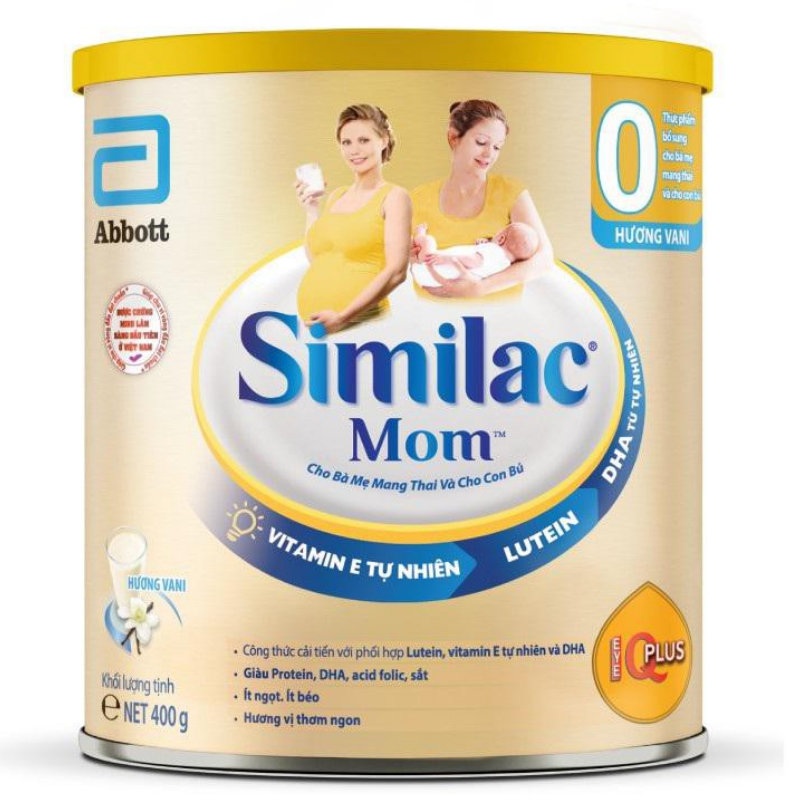 Sữa bột Similac Mom- sữa bột dinh dưỡng cho phụ nữ mang thai- KLT 400 g
