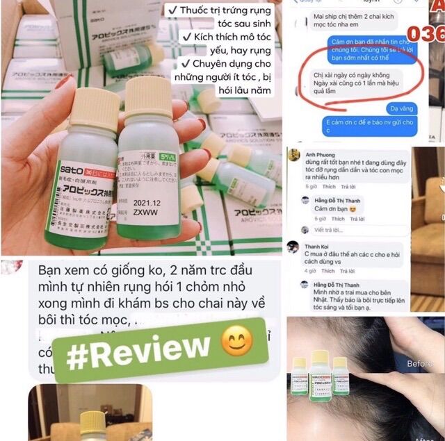 Tinh Chất Mọc Tóc Sato Nhật Bản 30ML