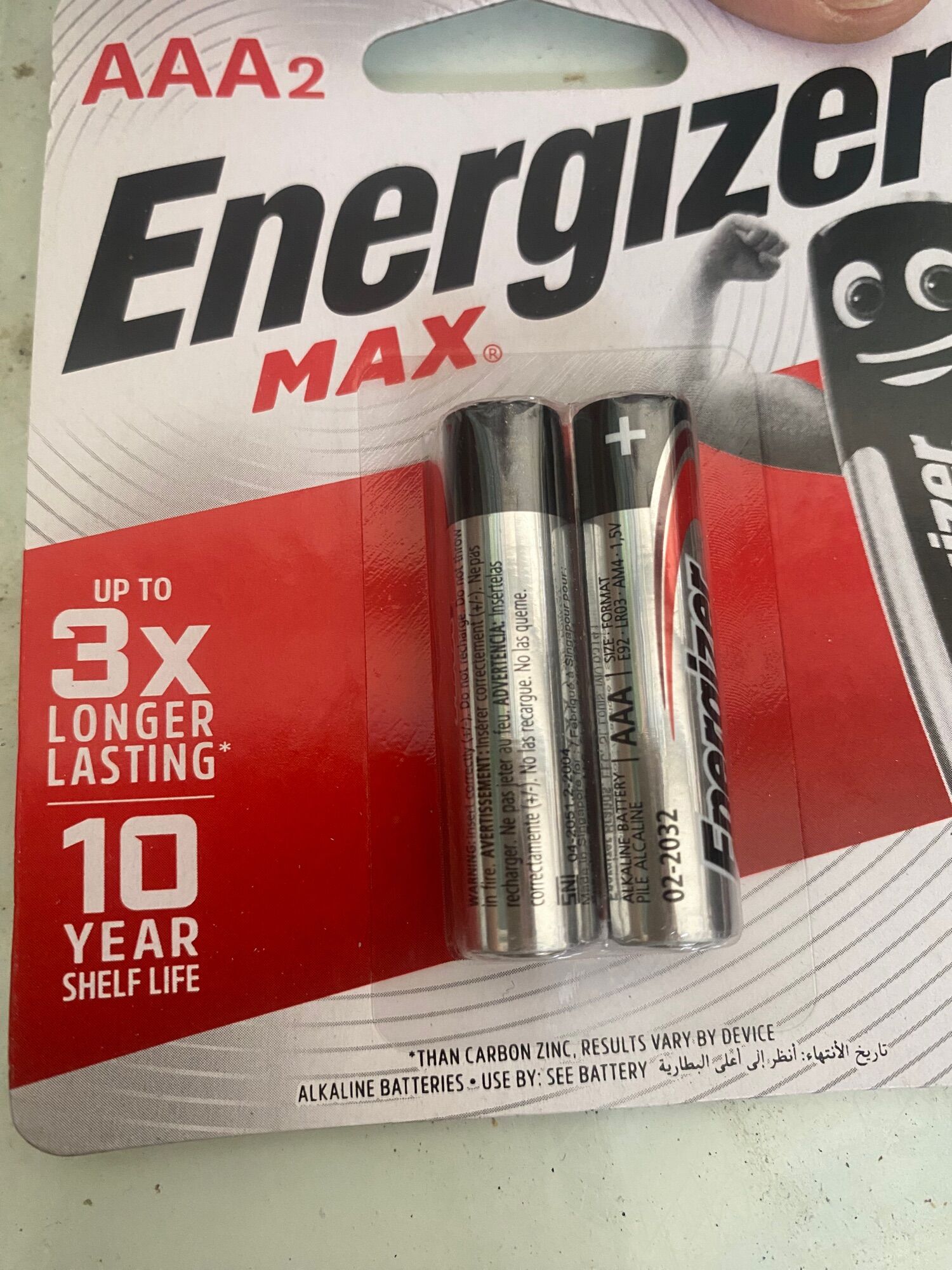 Pin energizer 3a- aaa 1.5v - vỉ 2viên