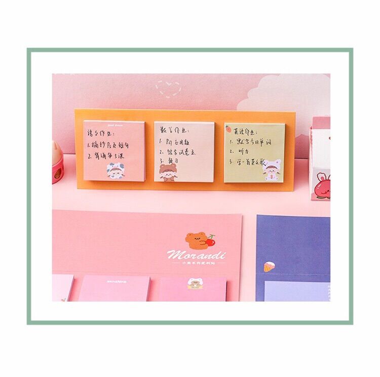 GIẤY GHI NHỚ NOTE MORANDI HÌNH GẤU DỄ THƯƠNG