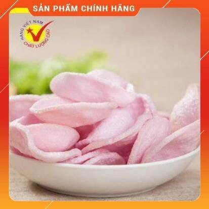 Bánh Phồng Tôm Khoai Lang Tím Hạt Sen. Bánh Phồng Rau Củ, Gói 100g