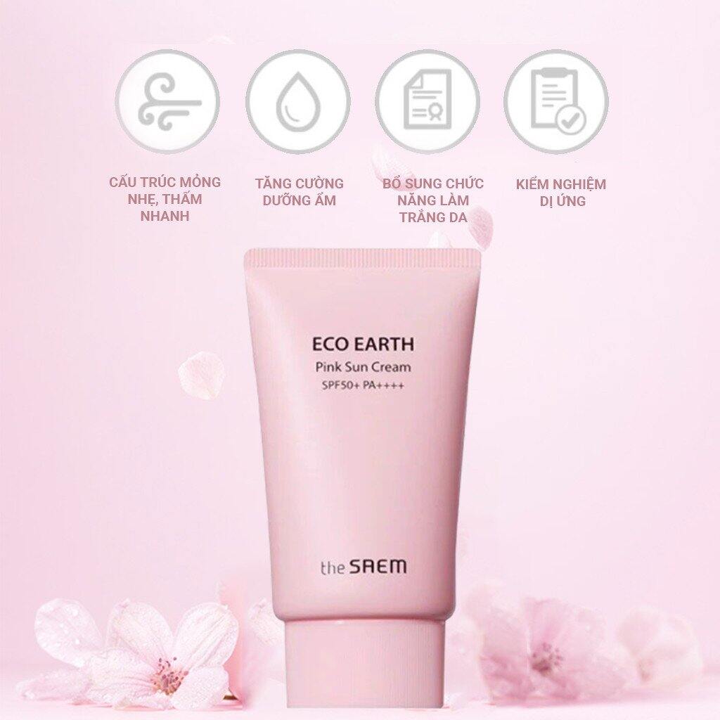 Kem Chống Nắng the SAEM Eco Earth Power Sun Cream SPF50+ PA++++