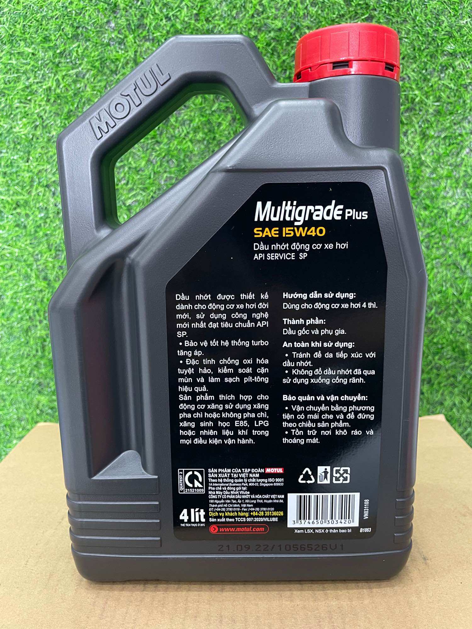 [ HÀNG CHÍNH HÃNG MOTUL ] NHỚT XE HƠI MOTUL MULTIGRADE PLUS 15W40 (4L)