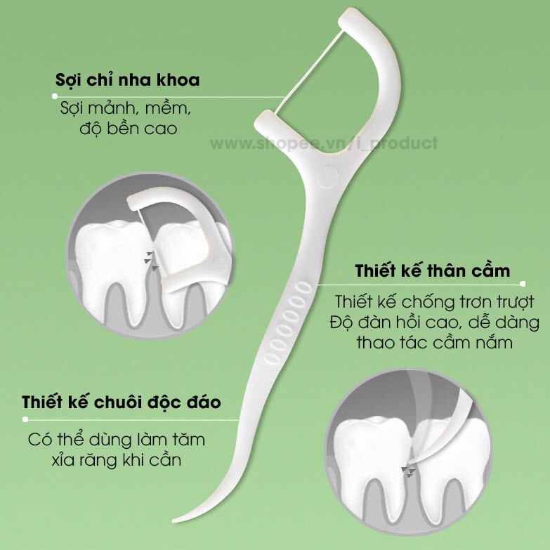 Tăm chỉ nha khoa ( Hộp 50 chiếc )