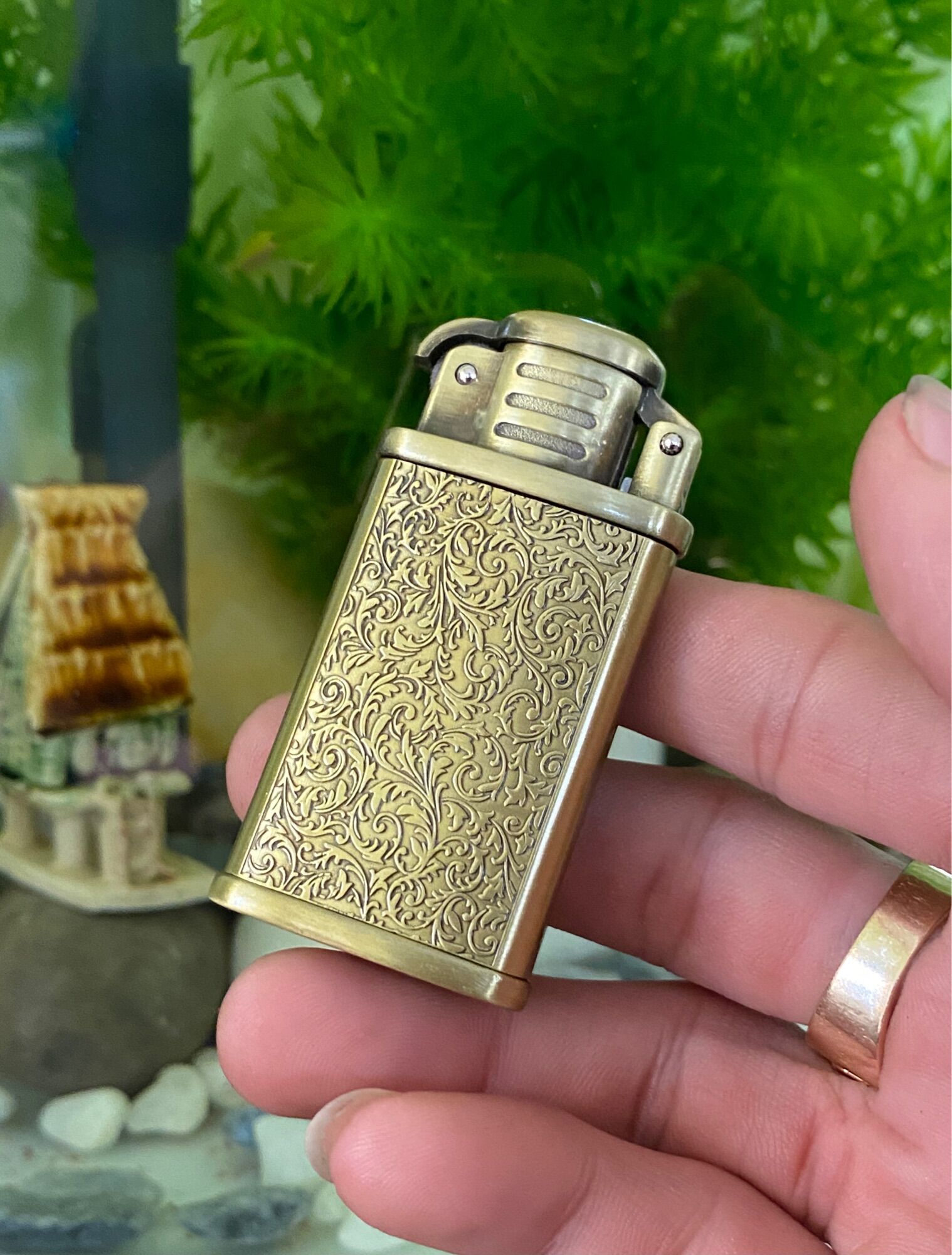 [HCM]Bật Lửa Khò Hoa Văn Vintage