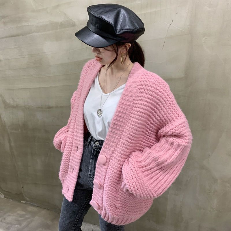 Áo len cardigan dáng lửng phong cách hàn quốc
