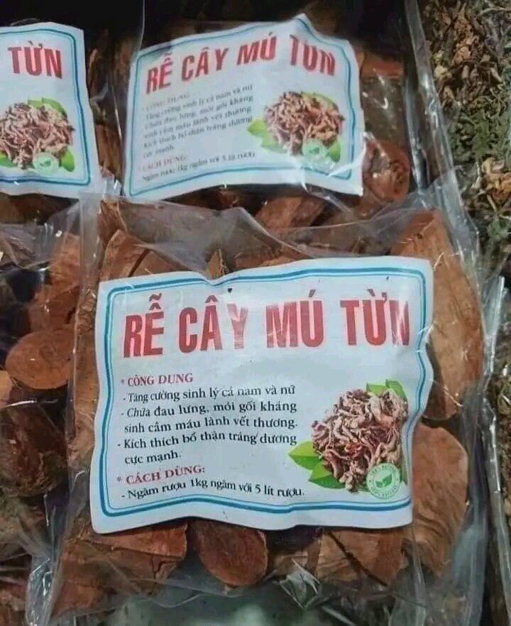 1kg Rễ Mú Từn hàng nguyên rễ khô ngâm rươ.u