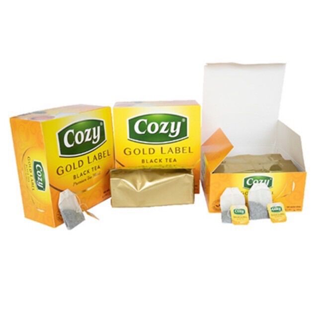 Trà Cozy nhãn vàng 100gói pha trà sữa